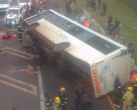 R21 Accident – Mass Casualty Incident After Passenger Bus Crash at R24 Interchange