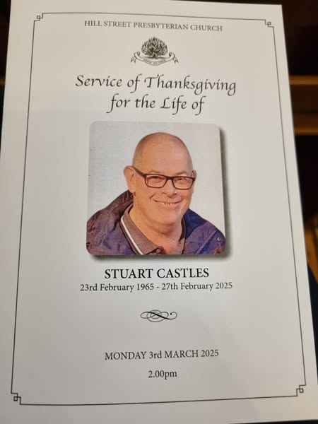 Remembering Stuart Castles: The Pringle Club Volunteer Who Will Be Deeply Missed